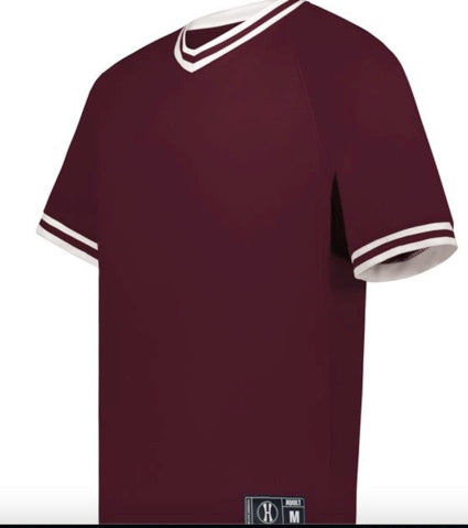 MMCT Men's Maroon V-Neck Jersey