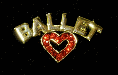 Pin - Ballet Heart Gold