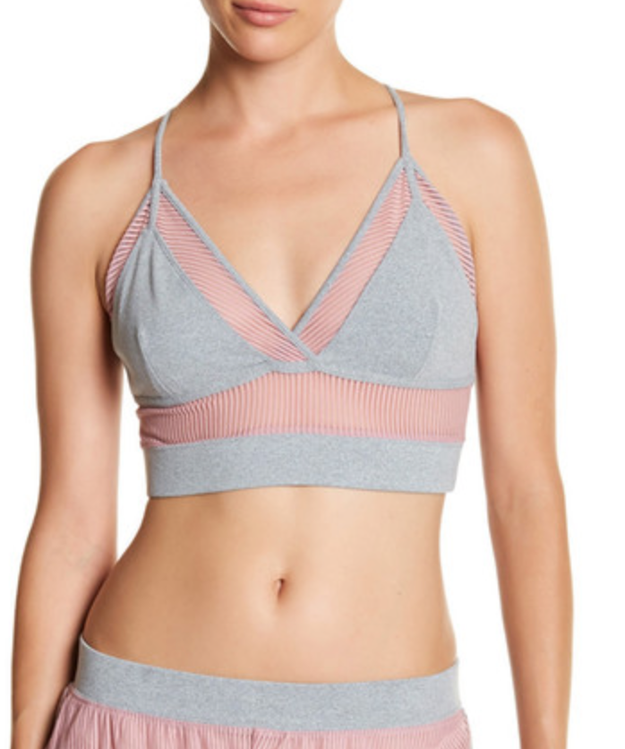 FREE PEOPLE INTIMATES SIENNA STRAPPY BRA - CORAL SAND P056