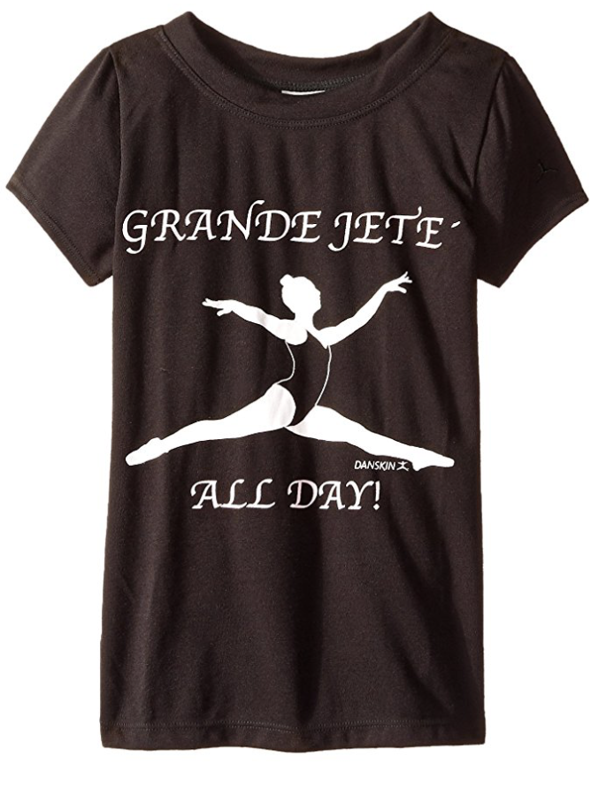 Danskin Little Girls' Jete Graphic Dance Tee - Dancewear Boutique