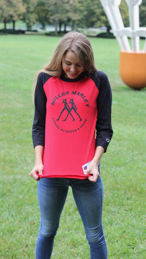 "Miller Marley Symbol" Champion - Raglan Baseball T-Shirt